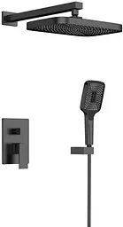 Душова система універсальна Qtap Aquarius Black Matt QTAQA64103NGB