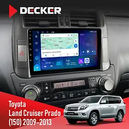 Штатна магнітола Toyota Land Cruiser Prado 150 2009-2013 Decker D9-007 4x64 DSP 360 4G Decker (НФ-00003885)
