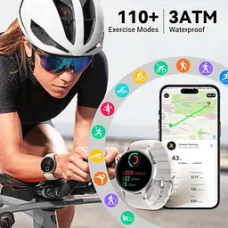 Смарт-годинник Fitpolo AR-01 з AMOLED 1.3" дисплеєм Bluetooth дзвінками водонепроникний 3ATM з підтримкою Android IOS 120 спортивних режимів круглий сірий (SKU-142) - мініатюра 8