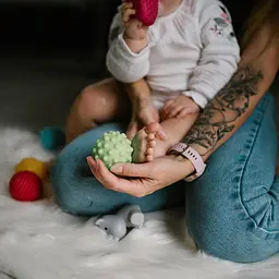 Набір м'ячиків - тактиліків для купання у ванній та масажу 6 шт. Baby Ono - мініатюра 2