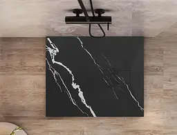 Душовий піддон Rea Magnum 90x90 carrara black REA-K7008, Мармур - мініатюра 4