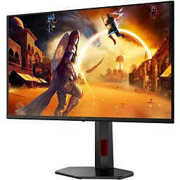 TFT 27" AOC Q27G4ZDR, QD-OLED, 240Гц, 0,03мс, 2хHDMI, DP, USB-hub, HAS, Pivot, чорно-червоний - мініатюра 3
