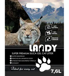Landy Силикагелевий наповнювач для котячого туалету 1-8 мм 7.6 л (4000521585676)