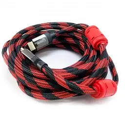 Кабель HDMI (M) - HDMI (M), 5 м, Black/Red Extradigital teh0020759 - мініатюра 1