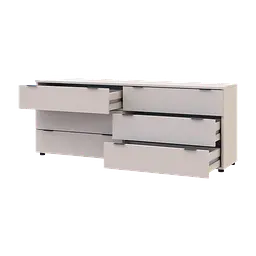 Комод Doros Рон 9 Кашемір 6 Шухлядок 160х38х62 (41516174) - мініатюра 3