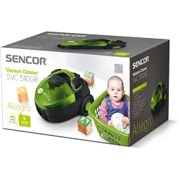Пилосос Sencor Allegro чорно-зелений (SVC510GR-EUE2) - мініатюра 11