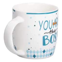 Чашка порцелянова YOU ARE THE BOSS 450 мл чоловіча Liling Rongxiang Ceramic RX-N240278YBOSS - мініатюра 12