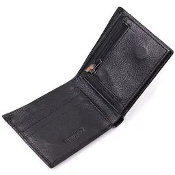 Стильний чоловічий гаманець із натуральної шкіри ST Leather 22457 чорний - мініатюра 5