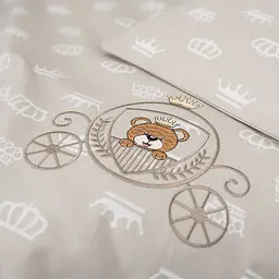 Комплект постільної білизни в коляску Papaella, бежевий, 80х60 см (8-10446) - мініатюра 4