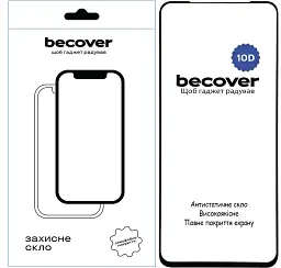 Скло захисне BeCover Nubia V60 10D Black (712737) - мініатюра 2