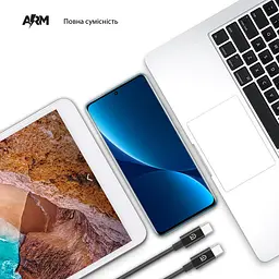 Автомобільний зарядний пристрій 120W, 2 Type-C Power Delivery (PD), USB-A Quick Charge (QC3.0) + Кабель USB-C to USB-C 1m - мініатюра 4