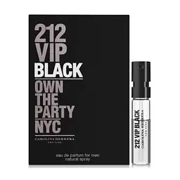 Оригінал Мініатюра Carolina Herrera 212 Vip Black 1,5 мл Парфумована вода
