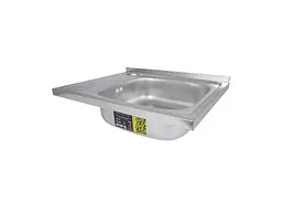 Мийка накладна Brinex 600х500х160мм 1 6050-R, Satin 0,6мм BRIN6050RSAT06 - мініатюра 4
