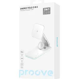 Зарядний пристрій Proove Energy Fold 3 in 1 white (WSEF15010002) - мініатюра 5
