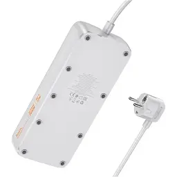 Мережевий подовжувач Hoco AC22 Sunlight 4-bit (PD30W/1C3A) Desktop Socket Black - мініатюра 3
