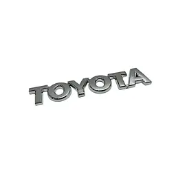 Емблема напис TOYOTA Хром 120мм на скотчі