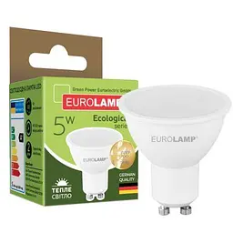 Лампочка Eurolamp LED SMD MR16 5W GU10 3000K 220V (LED-SMD-05103(P)) - мініатюра 2