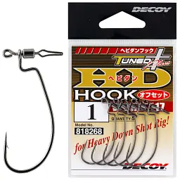 Крючок Decoy Worm117 HD Hook Offset 1 (5 шт/уп)