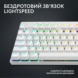 Клавіатура Logitech G PRO X TKL LightSpeed Tactile White (920-012148) [102872] - мініатюра 8