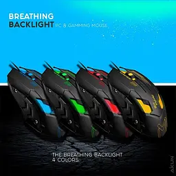 Миша Aikun Apparition Optical Gaming Mouse Backlight GX52 1000-3200DPI - мініатюра 10