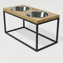 Hollky Base L — миски на підставці для середніх і великих собак (2 × 0,95 л, висота 20 см) - мініатюра 5