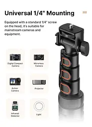 Штатив Ulanzi Vijim TB64 1.6M Multifunction Tripod UV-T115GBB1 TB64 Black - мініатюра 6