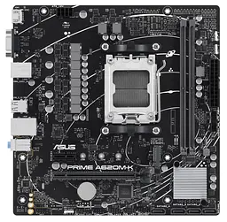 Материнська плата ASUS PRIME A620M-K (PRIME A620M-K) (Socket AM5, AMD A620, Micro-ATX)