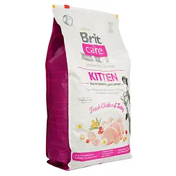 Сухий корм для кошенят, вагітних або годуючих кішок Brit Care Cat GF Kitten Growth&Development зі свіжою куркою та індичкою 7 кг - мініатюра 3