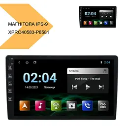 Магнітола універсальна IPS-9 4+64GB SIM-IPS Carplein чорний (40583-P8581_6715) - мініатюра 3