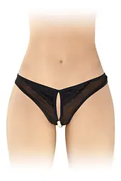 Трусики с жемчугом и доступом Fashion Secret Sophie Black, S-L (черные)