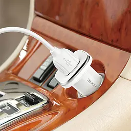 Автомобільний зарядний пристрій Borofone BZ12A USB QC 18W білий - мініатюра 4