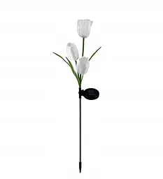 Світильники садові White Tulip flower на сонячній батареї квіти тюльпани 2 шт - мініатюра 3