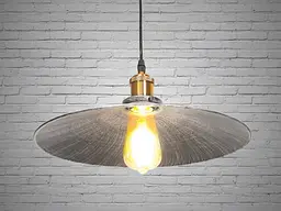 Світильник підвісний E27 Diasha 6856-360-BK-SV Loft, 40W, 100 см, діаметр 36 см, металевий каркас, сучасний стиль, регульована - мініатюра 5