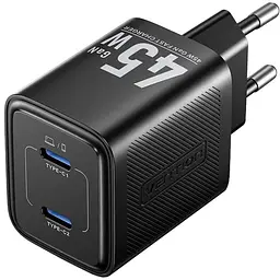 Зарядний пристрій Vention 2xUSB-С 45W GaN чорний (FEFB0-EU) - мініатюра 7