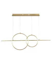 Підвісний світильник, люстра Goldlux 331809 Laura LED 1x42W 4000K 4800Lm IP20 золотий