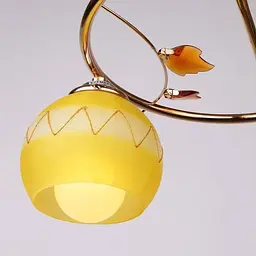 Люстра стельова Brille для кухні E27 60W G+YL (LK-336C/2) - мініатюра 2