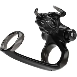 Насадка на пеніс із вібрацією Pretty Love Bull Warrior 10.2 см чорний