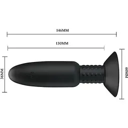Анальна пробка DREAM TOYS SPIRAL PLUG SINGLE SPEED PLUG Baile BI-040073W 95515 - мініатюра 3