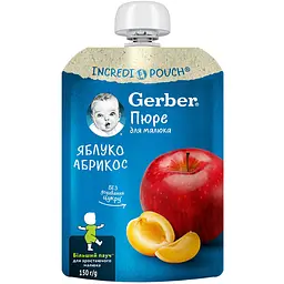 Пюре Gerber Яблуко-абрикос, 150 г