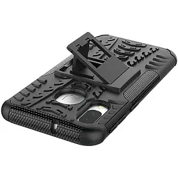 Чохол-накладка Toto Dazzle Kickstand 2 in 1 Case Samsung Galaxy A40 Black - мініатюра 6