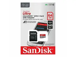Карта пам'яті SanDisk Ultra microSDXC UHS-I A1 Class 10 64 GB (SDSQUAB-064G-GN6MA) - мініатюра 3