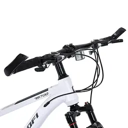 Велосипед SKD75 MTB 2605-2, 26 дюймів, сталева рама 16 Sunrun 24SP білий - мініатюра 5