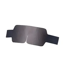 Маска на очі LOCKINK Blindfold Kit, чорна, натуральна шкіра, регульований обсяг - мініатюра 5