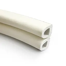 Ущільнювач для дверей клейкий D-подібний 6 м HORST білий (DS-D 14x12 WHITE) - мініатюра 5