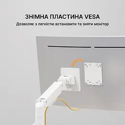 Кронштейн OfficePro MA801W 17-49" White (VESA100х100) - мініатюра 9