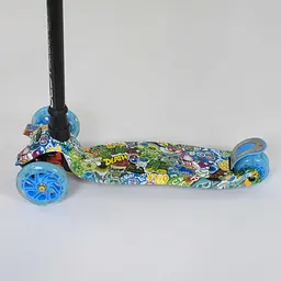 Самокат дитячий Best Scooter 59х17х26 см Синьо-чорний 000231527 - мініатюра 3