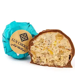 Дубайські цукерки LUX CHOCO 3102 подріблений мигдаль кеш'ю фісташка 1 шт 38 г