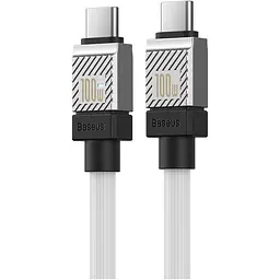 Кабель Baseus CoolPlay Series USB-C to USB-C 100W 1m White [CAKW000202] [141249] - мініатюра 4