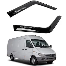 Дефлектори вікон вітровики Mercedes Sprinter 1995-2006 Двері Скотч 3M Voron Glass