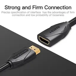 Подовжувач HDMI тато - HDMI мама 2 метра Vention VAA-B06-B200 - мініатюра 10